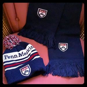 University of Pennsylvania winter hat and scarf